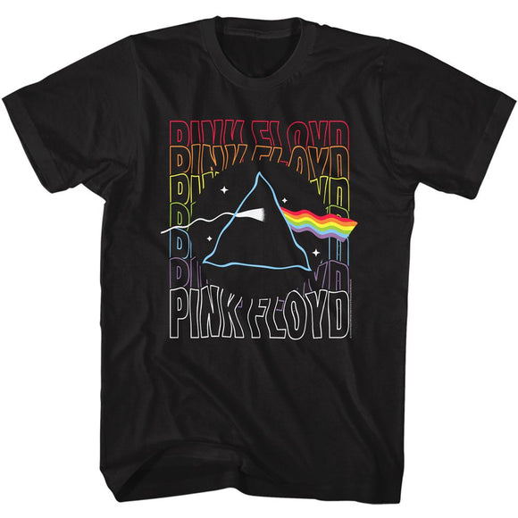 PINK FLOYD WAVY PRISM S T-Shirt in Black