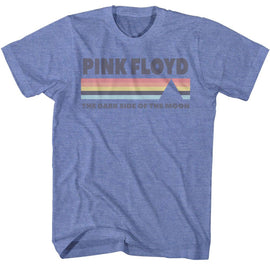 PINK FLOYD DSOTM S T-Shirt in Light BLUE Heather