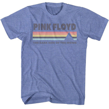 PINK FLOYD DSOTM S T-Shirt in Light BLUE Heather