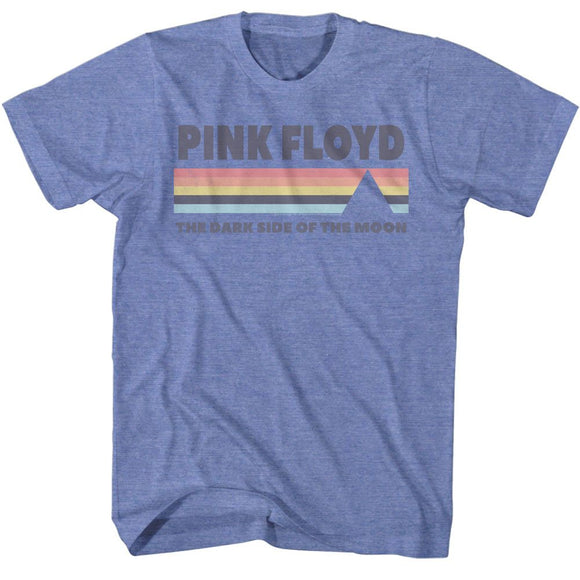 PINK FLOYD DSOTM S T-Shirt in Light BLUE Heather