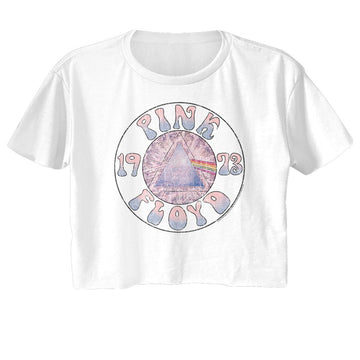 PINK FLOYD SKETCH PRISM CIRCLE LADIES FESTIVAL CALI S T-Shirt in White
