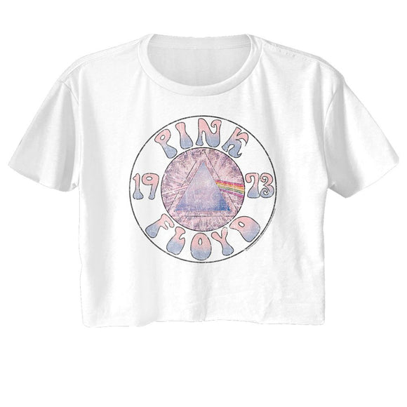 PINK FLOYD SKETCH PRISM CIRCLE LADIES FESTIVAL CALI S T-Shirt in White