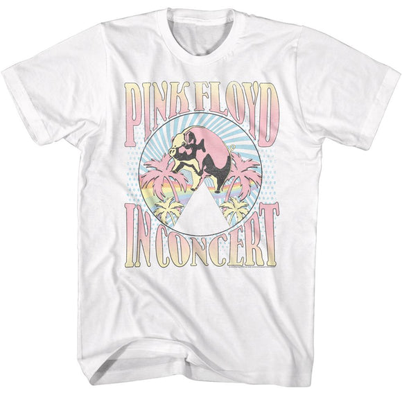 PINK FLOYD PALM TREES S T-Shirt in White