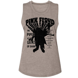 PINK FLOYD PIPER LADIES MUSCLE TANK S T-Shirt in ASH