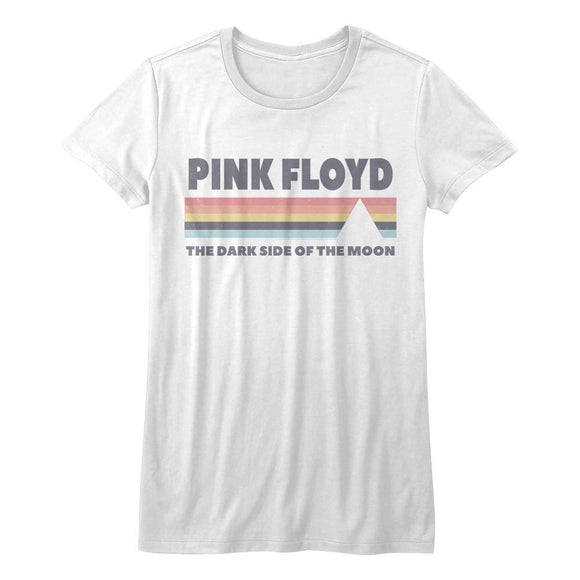 PINK FLOYD DSOTM LADIES S T-Shirt in White