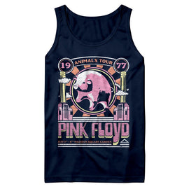 PINK FLOYD ANIMALS TOUR 1977 TANK S T-Shirt in NAVY