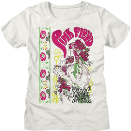 PINK FLOYD PSYCHADELIC TEA LADIES S T-Shirt in Vintage White
