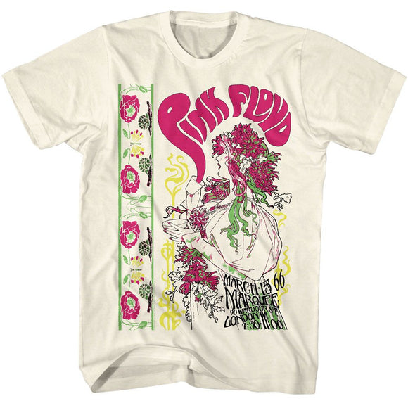 PINK FLOYD PSYCHADELIC TEA S T-Shirt in Natural