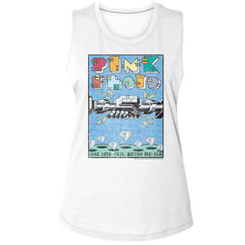 PINK FLOYD POSTER LADIES MUSCLE TANK S T-Shirt in White