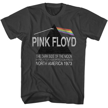 PINK FLOYD NORTH AMERICA 1972 S T-Shirt in Smoke