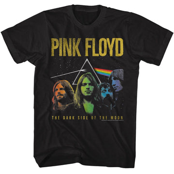 PINK FLOYD DSOTM RAINBOW BAND S T-Shirt in Black