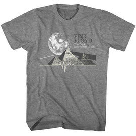 PINK FLOYD DSOTM PYRAMIDS S T-Shirt in Graphite Heather