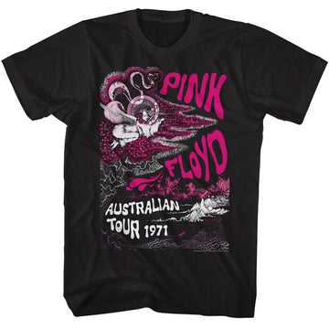 PINK FLOYD BIRD WOMAN DESIGN S T-Shirt in Black
