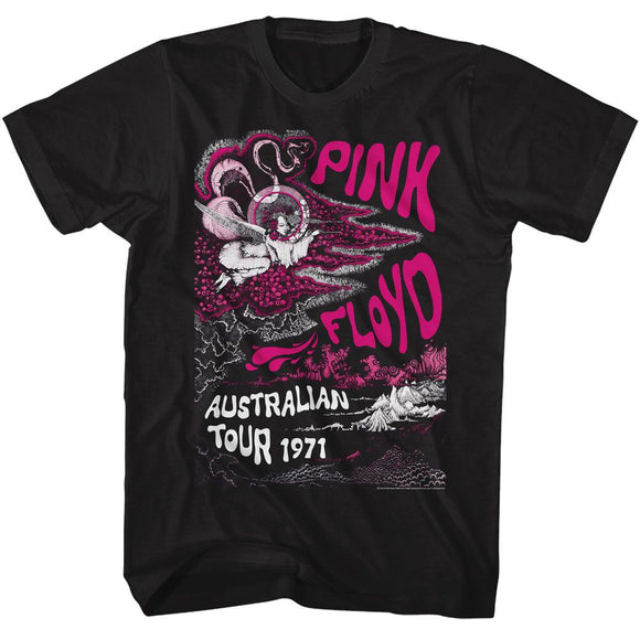 PINK FLOYD BIRD WOMAN DESIGN S T-Shirt in Black