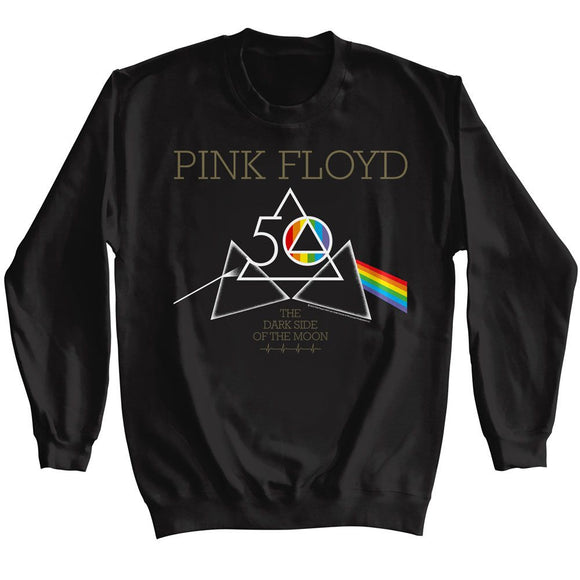 PINK FLOYD 50TH TRIANGLES L/S S T-Shirt in Black