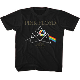 PINK FLOYD 50TH TRIANGLES TODDLER 2T T-Shirt in Black