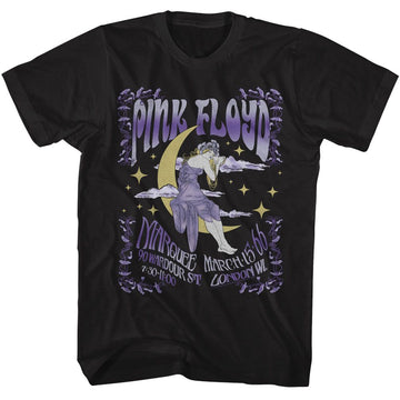 PINK FLOYD MOON GIRL S T-Shirt in Black
