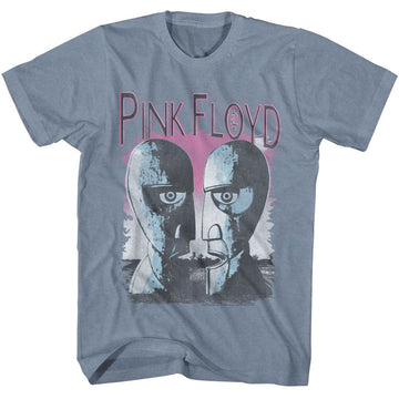 PINK FLOYD DIVISION BELL HEADS S T-Shirt in Indigo Heather