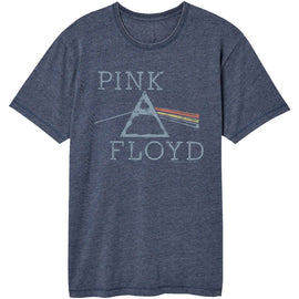 PINK FLOYD DISTRESSED PRISM VINTAGE WASH S T-Shirt in NAVY