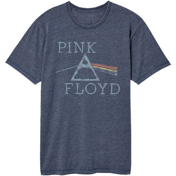 PINK FLOYD DISTRESSED PRISM VINTAGE WASH S T-Shirt in NAVY