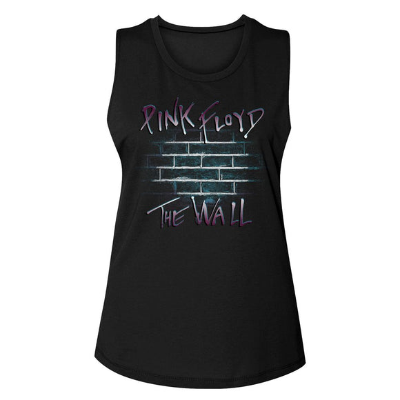 PINK FLOYD PURPLE FLOYD LADIES MUSCLE TANK S T-Shirt in Black