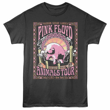 Pink Floyd Noveau Animals Smoke Adult T-Shirt