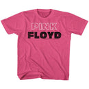PINK FLOYD PINK WHITE OUTLINE TODDLER 2T T-Shirt in Vintage HOT PINK