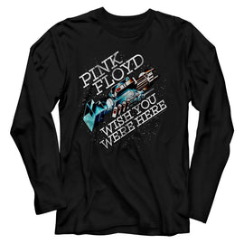 PINK FLOYD WYWH IN SPACE L/S S T-Shirt in Black