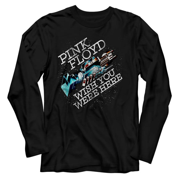 PINK FLOYD WYWH IN SPACE L/S S T-Shirt in Black