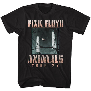 PINK FLOYD ANIMALS TOUR 77 S T-Shirt in Black