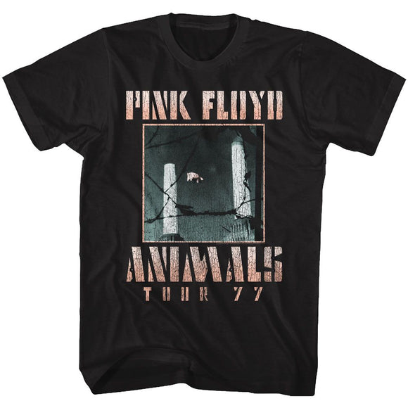 PINK FLOYD ANIMALS TOUR 77 S T-Shirt in Black