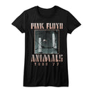 PINK FLOYD ANIMALS TOUR 77 LADIES S T-Shirt in Black