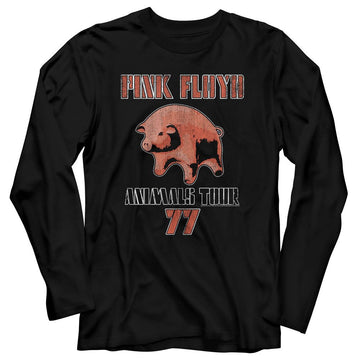 PINK FLOYD TOUR 77 L/S S T-Shirt in Black