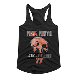 PINK FLOYD TOUR 77 LADIES SLIMFIT RACERBACK S T-Shirt in Black