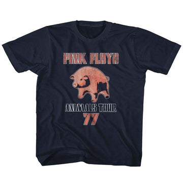 PINK FLOYD TOUR77 YOUTH XS 5 6 T-Shirt in NAVY