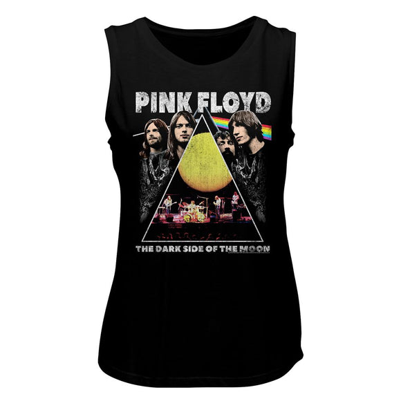 PINK FLOYD LADIES MUSCLE TANK S T-Shirt in Black