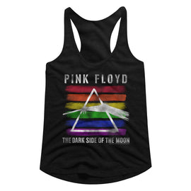 PINK FLOYD RAINBOW LADIES SLIMFIT RACERBACK S T-Shirt in Black