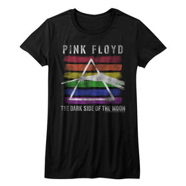 PINK FLOYD RAINBOW LADIES S T-Shirt in Black