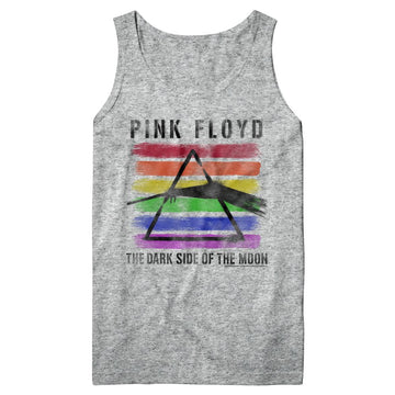 PINK FLOYD BLK LIGHT TANK S T-Shirt in GRAY Heather