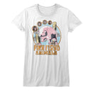 PINK FLOYD CIRCLE PIG LADIES S T-Shirt in White