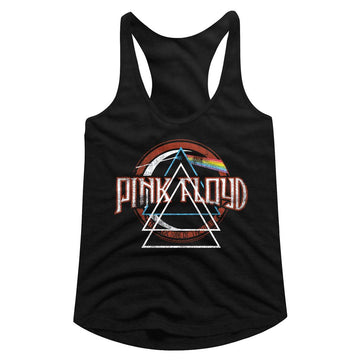 PINK FLOYD TRIANGLE TRIAD LADIES SLIMFIT RACERBACK S T-Shirt in Black