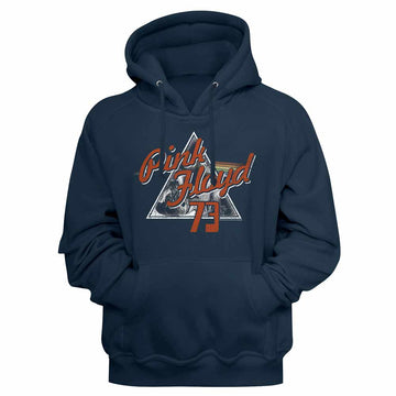 Pink Floyd 73 Navy Adult Hooded Sweatshirt