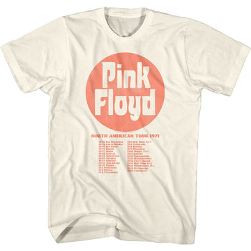 PINK FLOYD FRONTDATES S T-Shirt in Natural