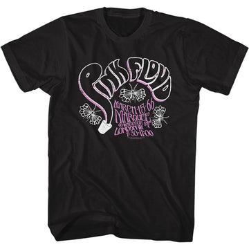 PINK FLOYD BUTTERFLIES S T-Shirt in Black