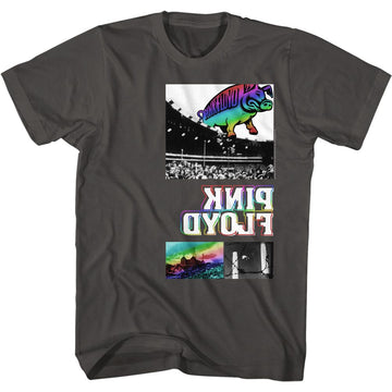 PINK FLOYD THREE PART CHEST S T-Shirt in Smoke