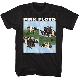 PINK FLOYD COWS S T-Shirt in Black