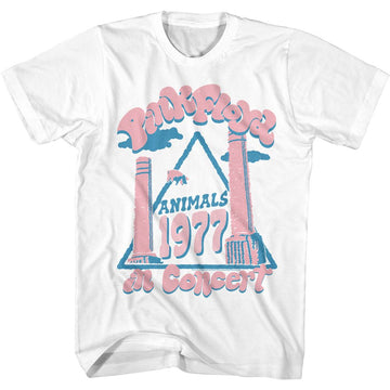PINK FLOYD ANIMALS CONCERT S T-Shirt in White