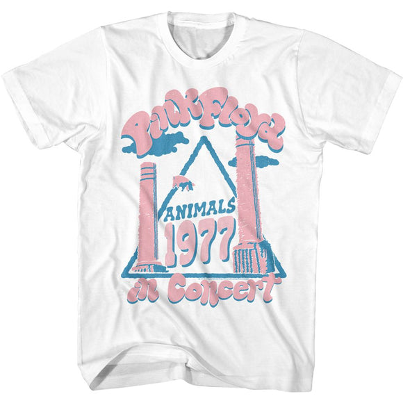 PINK FLOYD ANIMALS CONCERT S T-Shirt in White
