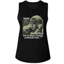 POLTERGEIST TRYING TO REACH YOU LADIES MUSCLE TANK S T-Shirt in Black