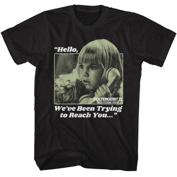 POLTERGEIST TRYING TO REACH YOU S T-Shirt in Black